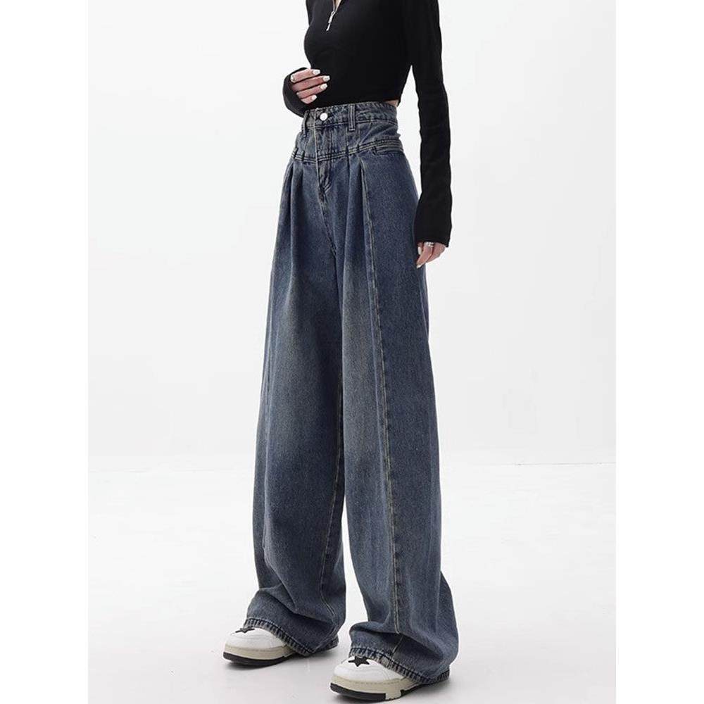 胖mm大码牛仔裤女高季设计感腰宽RYS松显夏瘦直裤梨形身筒材阔腿,淘宝优惠券,粉丝福利购,淘宝优惠卷