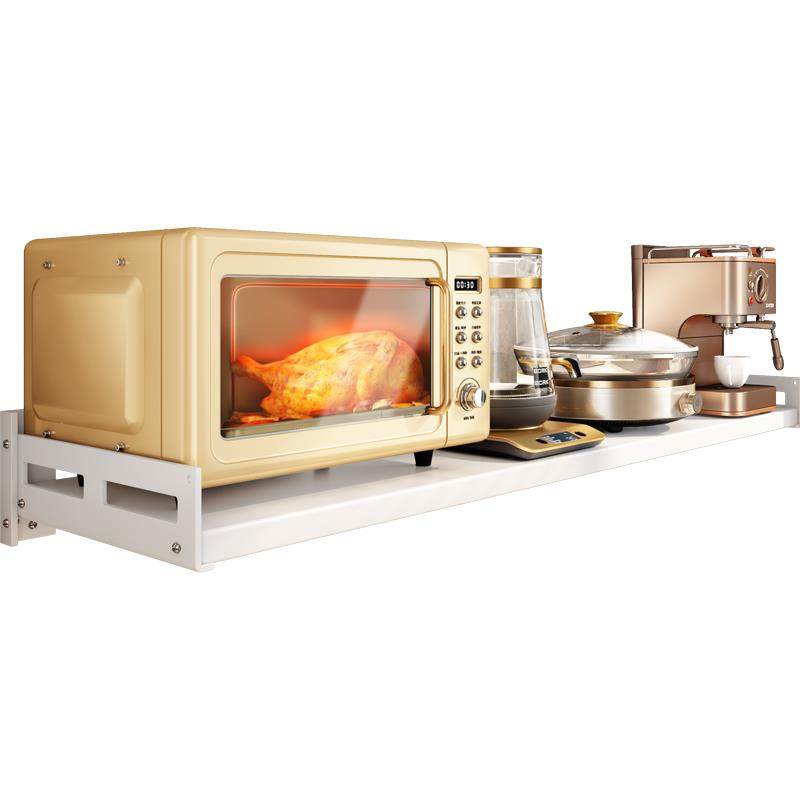 71TX厨房微波炉置物架壁挂免打孔家用多功能墙上挂件调料支架烤箱,淘宝优惠券,粉丝福利购,淘宝优惠卷