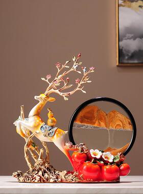 新中式客厅桌面摆件装饰品创意电视柜玄关摆设工艺品乔迁新居礼品