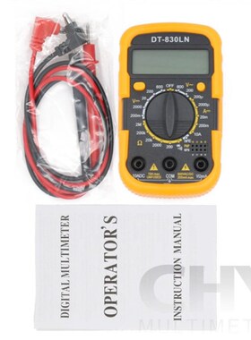 DT830LN 电工家用万能表小型迷你型数字万用表 带背光表笔电池