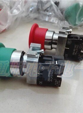 蘑菇头按钮开关 XB2-BC31C绿色  XB2-BC42C红色 启动停止复位22MM