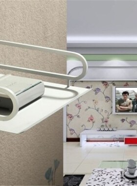 太空铝机顶盒挂架电视置物架无线WiFi路由器收纳盒多媒体箱墙挂式