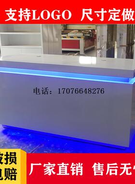 圆形柜体验台柜展示台中岛展柜智能指纹锁展架烤漆异形定制