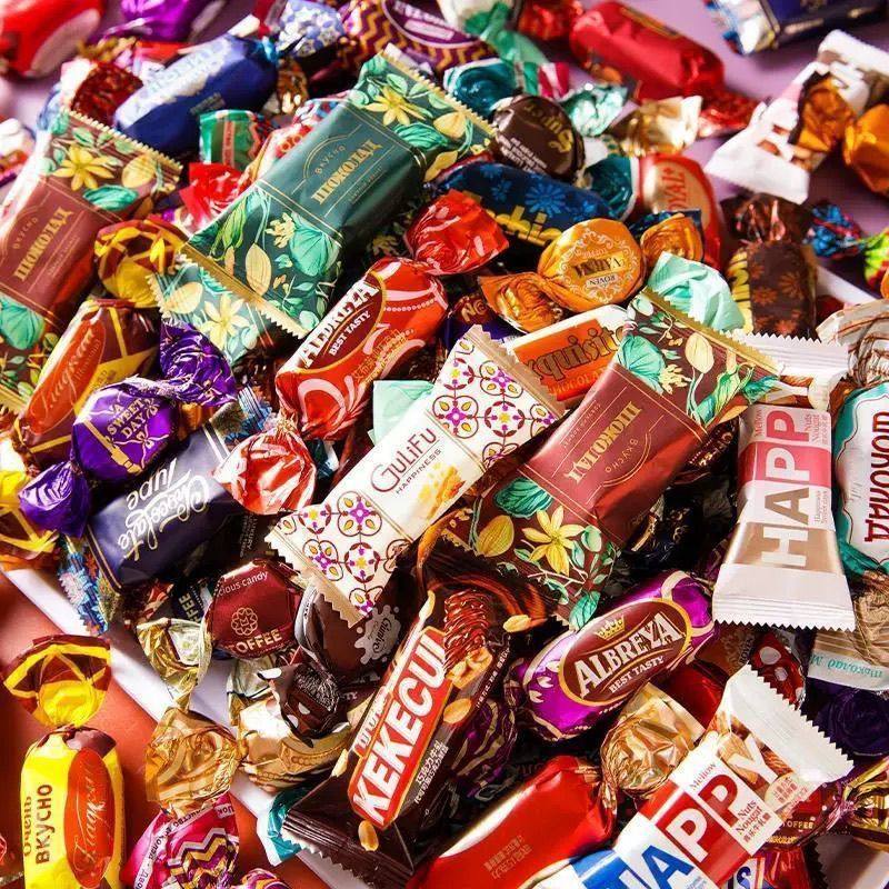 【年终立减30】俄罗斯风味混合糖巧克力紫皮牛扎太妃酥糖零食礼包,淘宝优惠券,粉丝福利购,淘宝优惠卷