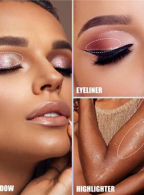 LOOKAVE外贸变色龙眼影液防水光学变色液体眼影Glitter Eyeshadow