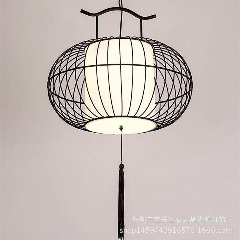 新中式鸟笼仿古吊灯 创意个性铁艺鸟笼灯酒店茶楼过道餐厅吊灯具,淘宝优惠券,粉丝福利购,淘宝优惠卷