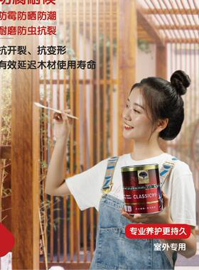 木蜡油擦色上色亮油做旧防裂家具柜透明漆胡桃茶台地板木防腐