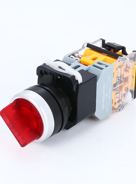 旋钮开关2档转换开关 带灯LED选择开关LA38-11XD2两档三档位