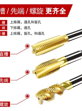 正品直槽m6螺旋丝攻丝锥m3不锈钢m10手专用m12牙m4先端