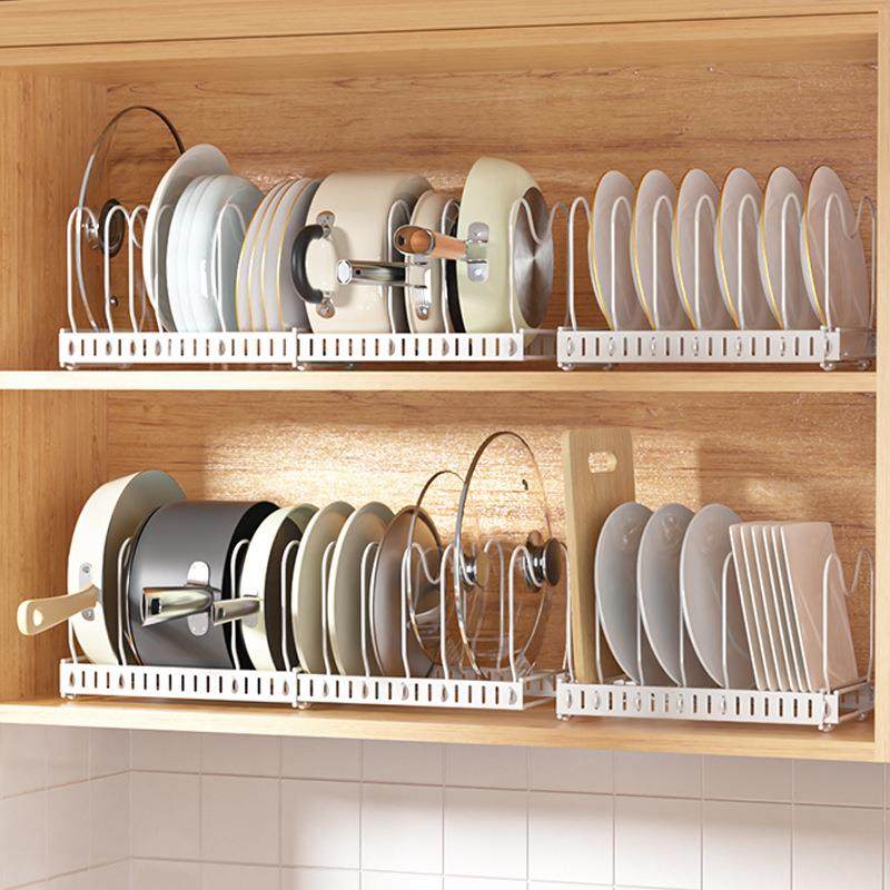厨房置物架可调节伸缩橱柜内锅具厨具收纳放锅架台面碗碟架锅盖架,淘宝优惠券,粉丝福利购,淘宝优惠卷
