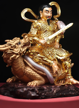 【非遗手工】铜鎏金真武大帝
