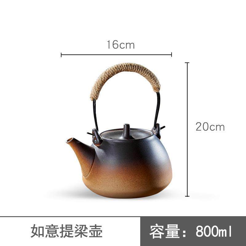 ◇家用茶具泡茶功夫烧水壶陶壶粗陶陶瓷提梁大茶壶煮茶器电陶炉,淘宝优惠券,粉丝福利购,淘宝优惠卷