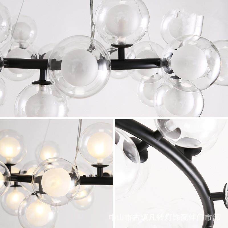 北欧灯具现代简约客厅灯创意餐吊灯后现代玻璃球吊灯萤火虫吊灯,淘宝优惠券,粉丝福利购,淘宝优惠卷