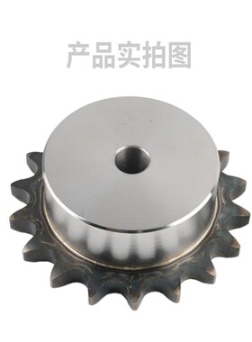 正宗国标45钢6分12A台阶链轮9/10/11-50齿加工定做齿轮配件大全