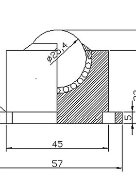 万向球  方座   万象滚珠   SD25 牛眼轮 安装孔式 承重  180公斤