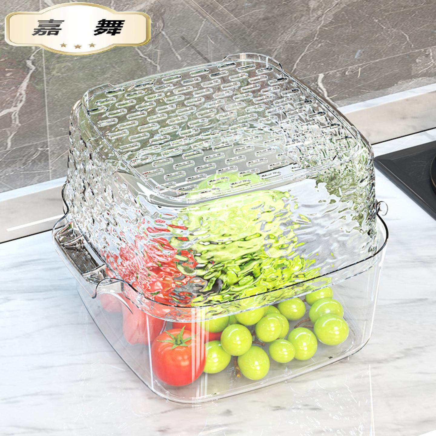 厨房沥水篮家用食品级水槽双层洗菜盆沥干篮塑料水果蔬菜洗菜篮,淘宝优惠券,粉丝福利购,淘宝优惠卷