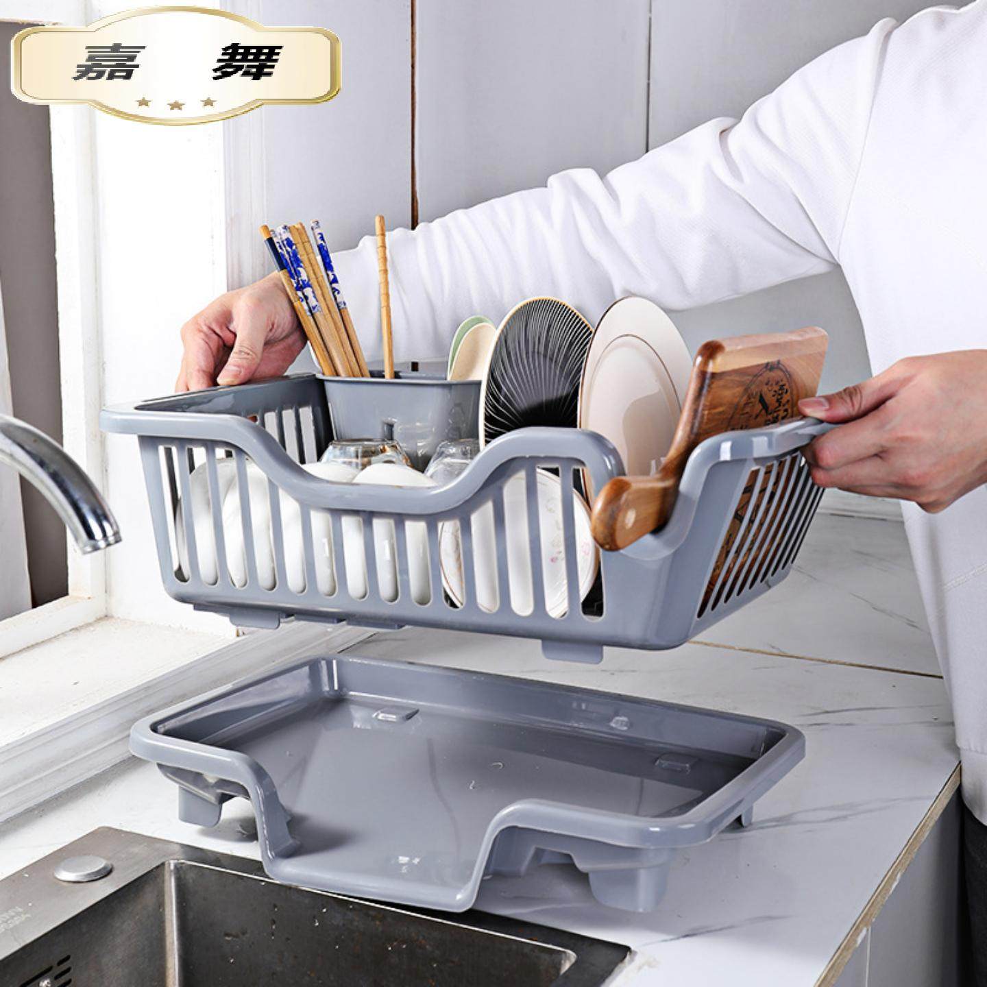 家用厨房多功能碗碟筷子分区导流沥水篮精致版过滤水置物收纳架篮,淘宝优惠券,粉丝福利购,淘宝优惠卷