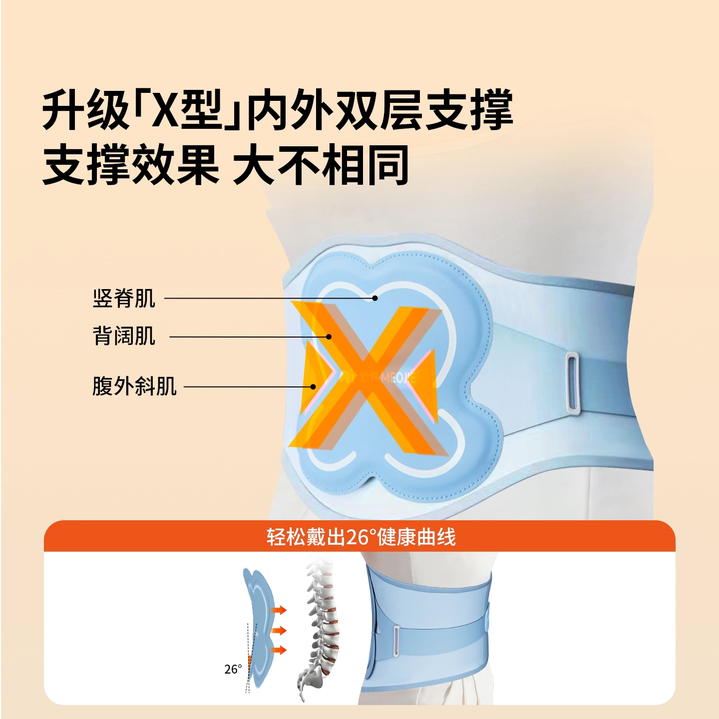 妙界N12护腰带电加热敷防寒保暖宫大姨妈痛支撑托腰椎部按摩仪器