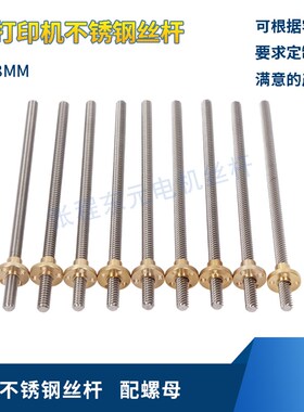 梯形丝杆 T8*20*16T10配螺母挖掘机改装大导程丝杆雕刻机步进电机