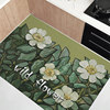 Kitchen floor mats are oil-proof, non-slip and waterproof, household carpets, entry door mats, no-wash, wipeable and stain-resistant pvc mats