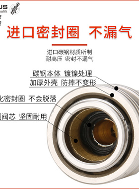 c式气管四分管三叉三通自锁快插快速接头公母空压机气泵风炮配件