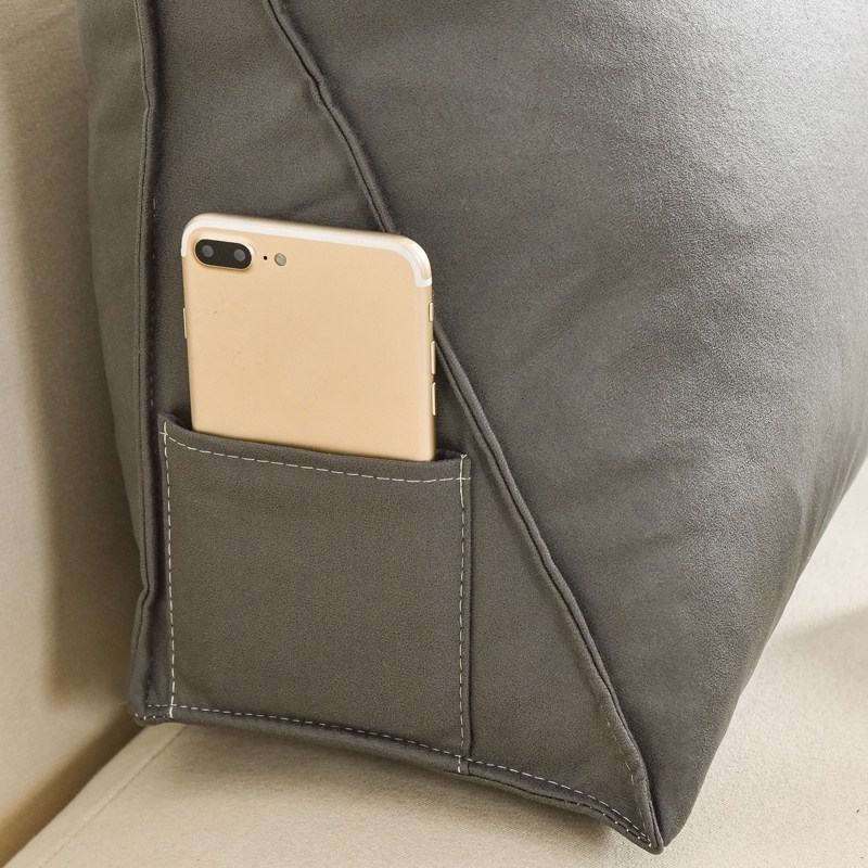 Simple technical cloth triangle sofa waist cushion cushion large backrest living room bay window tatami soft bag removable and washable
