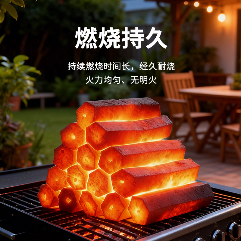 Shangbaijia high temperature smokeless fast burning bamboo charcoal