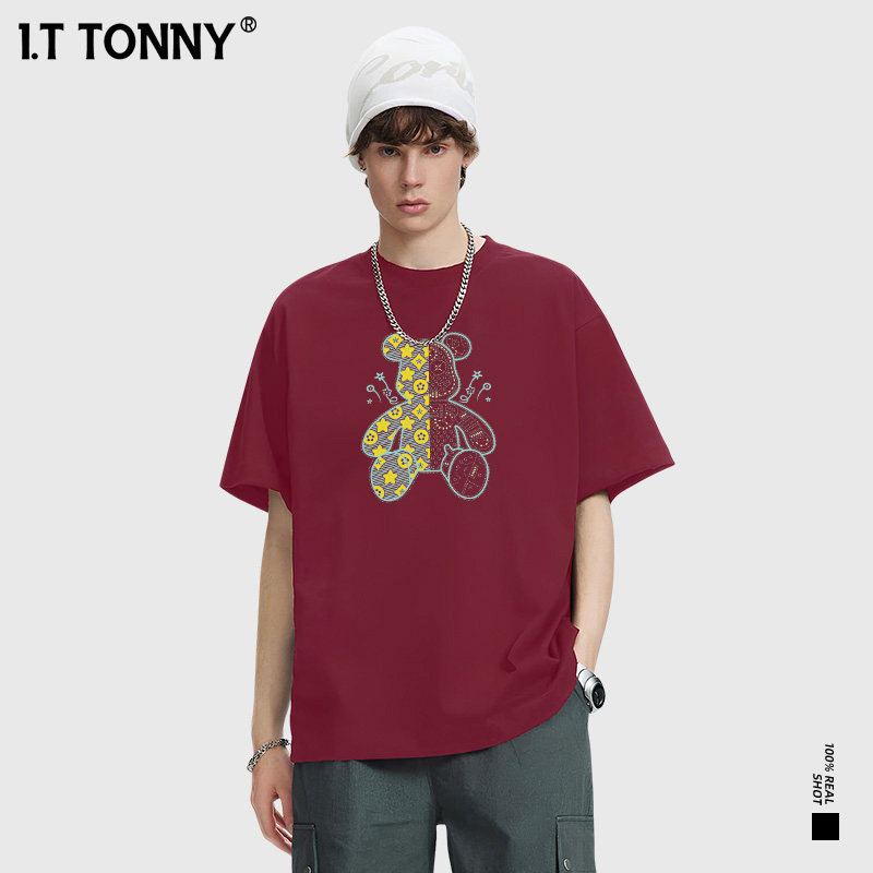 潮牌I.T TONNY新款基础短袖T恤男女款体恤衫休闲简约舒适上衣TYK