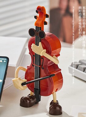 吉他音乐盒创意八音盒桌面儿童房装饰摆饰书柜高级感男生生日礼物