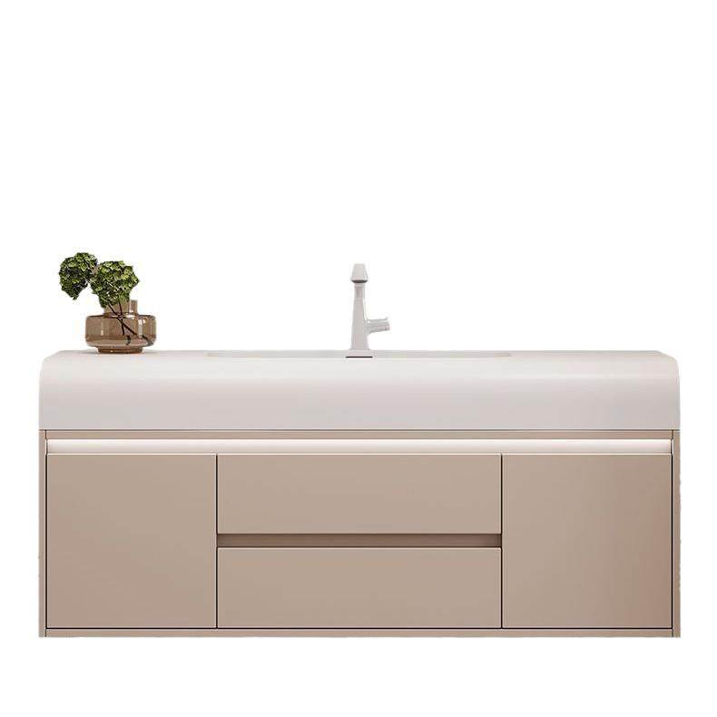 轻奢现代肤感一体盆浴室柜简约卫生间洗漱台洗手池洗脸盆柜组合,淘宝优惠券,粉丝福利购,淘宝优惠卷