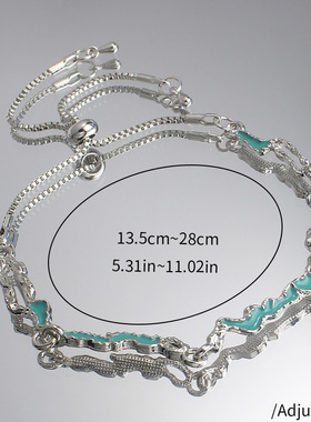 蓝色海浪手链轻奢新款高级潮小众