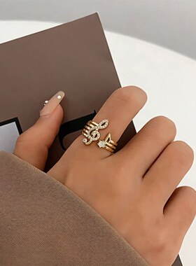 音符造型简约时尚女款外贸开口