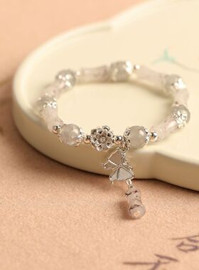 新款复古风小清新花水滴山莲花