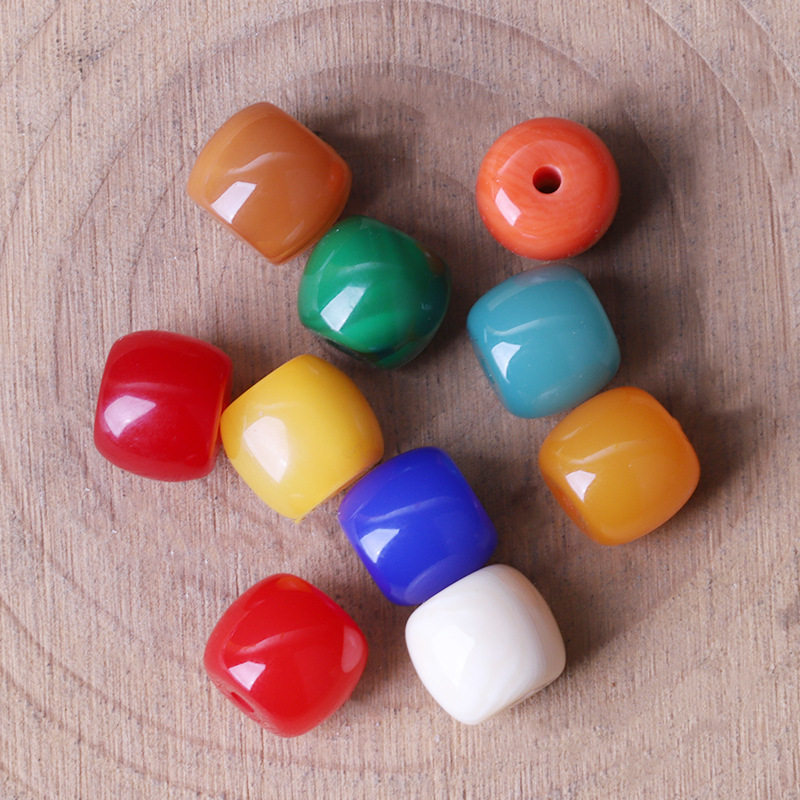 手工树脂仿蜜蜡桶珠仿血珀仿象牙隔片仿青金石配珠,淘宝优惠券,粉丝福利购,淘宝优惠卷