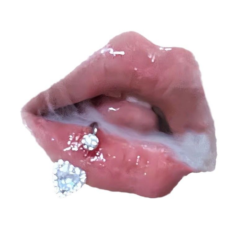 爆闪爱心大钻满钻泥巴球钛钢唇环耳骨环可爱穿刺义乌饰品配件,淘宝优惠券,粉丝福利购,淘宝优惠卷