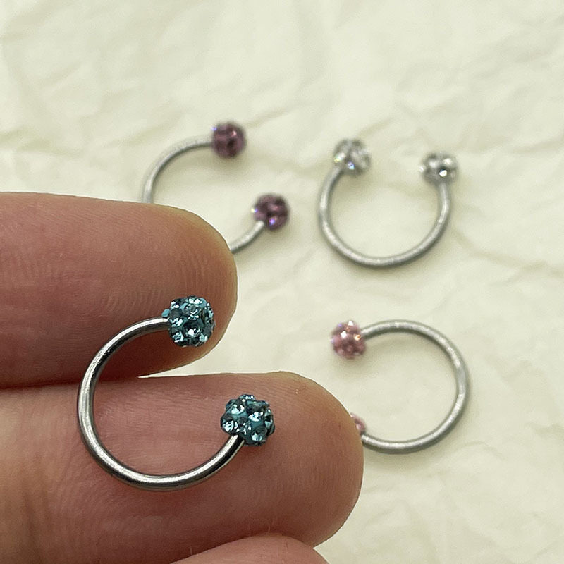 钛钢唇钉唇环泥巴球环马蹄环香巴拉钻义乌穿刺饰品配件唇部,淘宝优惠券,粉丝福利购,淘宝优惠卷