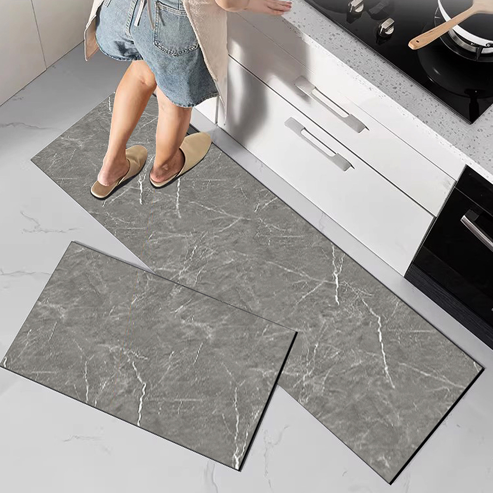 硅藻泥地垫 厨房脚垫防滑吸水防油免洗地毯布面防水垫子门口新款,淘宝优惠券,粉丝福利购,淘宝优惠卷