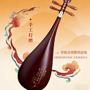 星海琵琶乐器特氏古夷苏木初学考级演奏成人红木专业琵琶8913