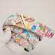 ຜູ້ຊາຍ retro graffiti full card slot buckle belt ອັດຕະໂນມັດ