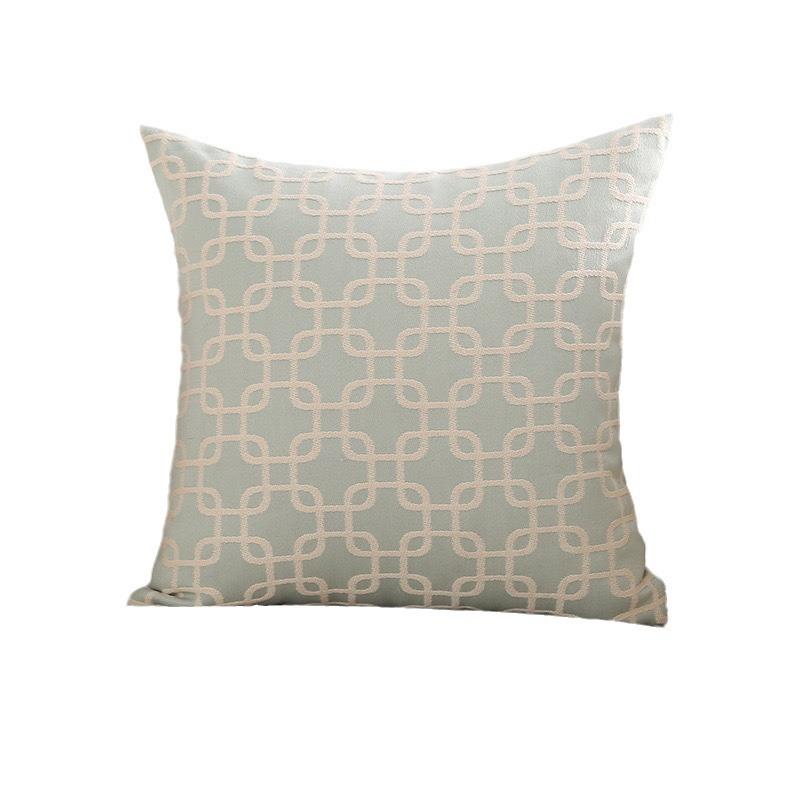 Simple Nordic style pillow, living room sofa pillow, green pattern pillow, bay window cushion, bedside replacement pillow cover