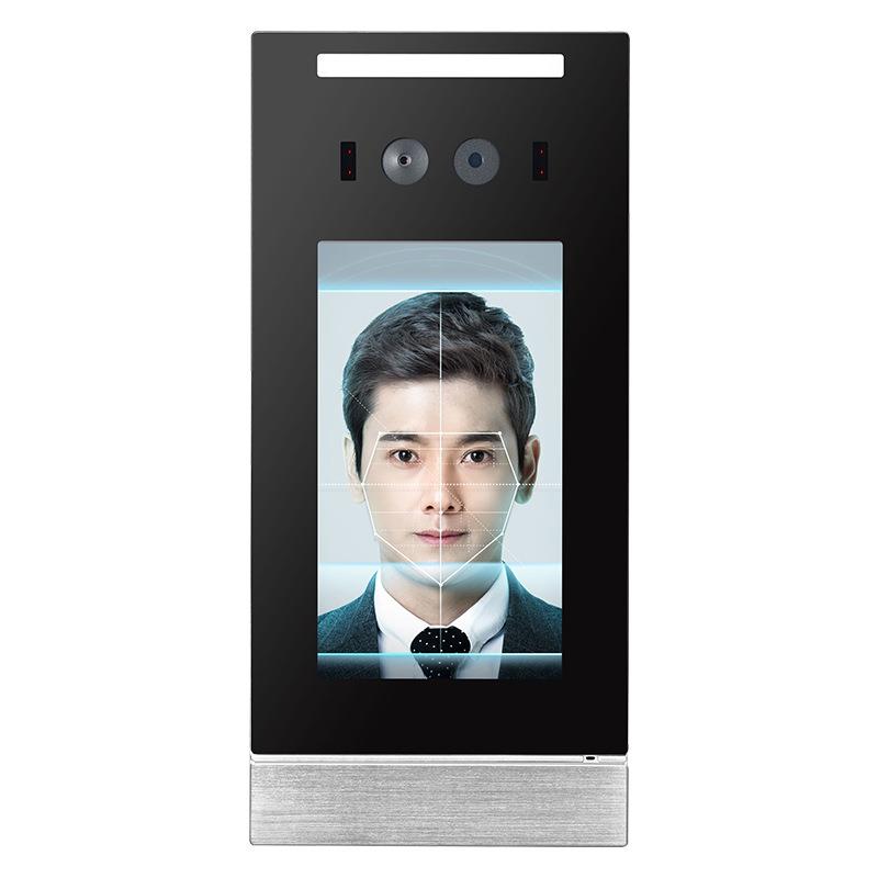 Ruanjie 7-inch face recognition and temperature measurement all-in-one machine face temperature measurement gate machine all-in-one attendance machine access control system
