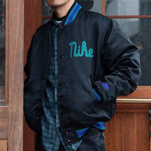 耐克男户外出行防风保暖防风棒球服棉衣夹克外套FQ7970 DD6056 - 图1