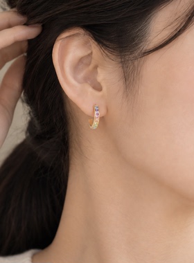 S925纯银防过敏通勤耳环女