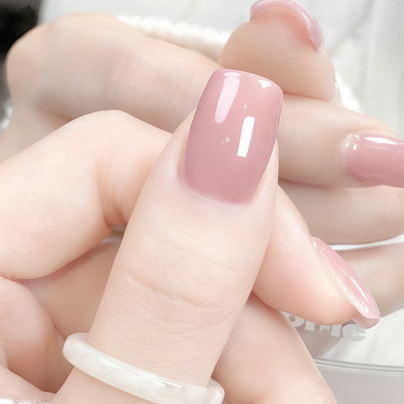 sweet color懒人三合一甲油胶裸粉色指甲油一步胶猫眼持久裸色