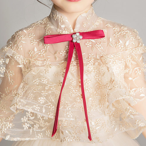 2026新款儿童礼服春季女童钢琴演出服花童婚纱蓬蓬纱跨境公主裙高 - 图2