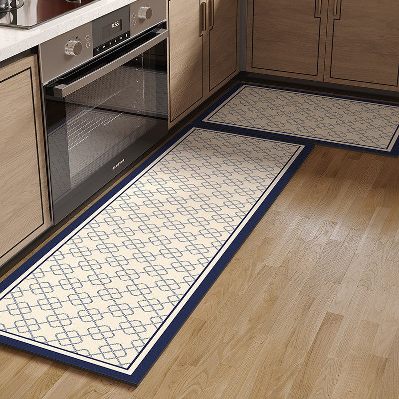 Kitchen water-absorbing and oil-absorbing floor mats, no-wash, stain-resistant carpet door mats, entry waterproof mats, non-slip and oil-proof floor mats, long strips