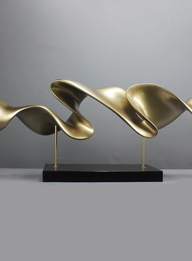 玻璃钢雕塑大摆件抽象艺术品摆设现代别墅样板房间寄居客厅软装饰