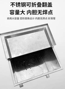 不锈钢面粉车白糖米桶商用储米箱移动轮手推车五谷杂粮带盖储存车