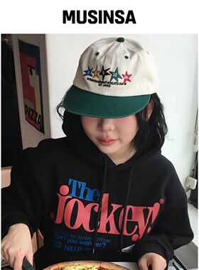 UNIVERSE GARMENT 运动风双拼水洗棒球帽_GREEN 韩国官网直邮进口