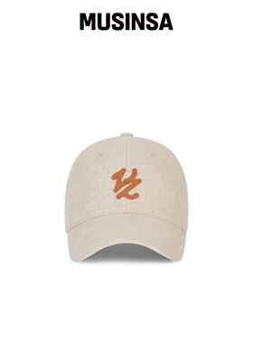 VARZAR FLOW VZ 皮革补丁棒球帽自然色 MUSINSA韩国官网直邮进口